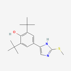 2,6-Di-tert-butyl-4-[2-(methylsulfanyl)-1H-imidazol-5-yl]phenol