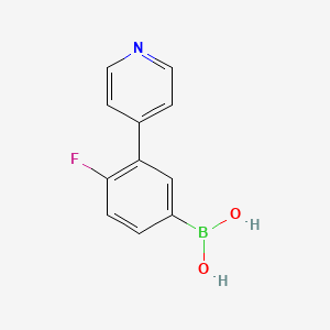 4-Fluoro-3-(pyridin-4-yl)benzeneboronic acid