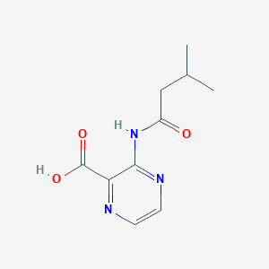 molecular formula C10H13N3O3 B8625507 3-(3-Methyl-butyrylamino)-pyrazine-2-carboxylic acid 