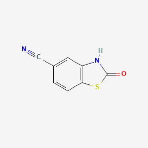 molecular formula C8H4N2OS B8625546 2-Oxo-2,3-dihydro-benzothiazole-5-carbonitrile 