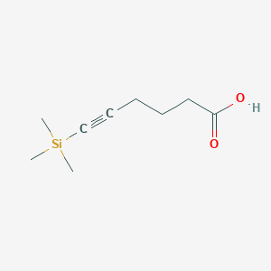 molecular formula C9H16O2Si B8625557 5-Hexynoic acid, 6-(trimethylsilyl)- CAS No. 101224-43-5
