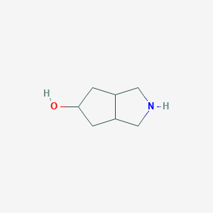 molecular formula C7H13NO B8625581 Octahydrocyclopenta[c]pyrrol-5-ol 