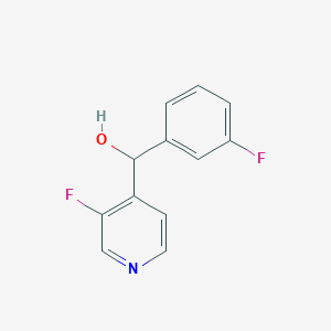 molecular formula C12H9F2NO B8625594 (3-Fluorophenyl)-(3-fluoropyridin-4-yl)-methanol 