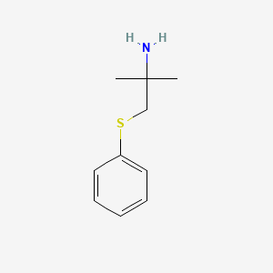 2-Methyl-1-phenylthio-2-propylamine