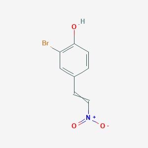 molecular formula C8H6BrNO3 B8625624 2-Bromo-4-(2-nitroethenyl)phenol CAS No. 61131-62-2