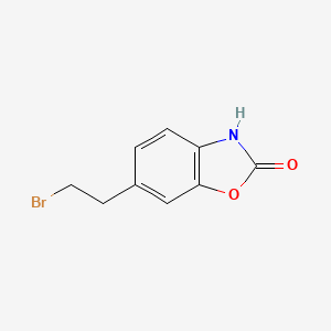 molecular formula C9H8BrNO2 B8625645 6-(2-Bromoethyl)benzoxazole-2(3H)-one 
