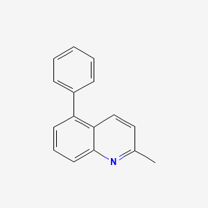 molecular formula C16H13N B8625649 2-Methyl-5-phenylquinoline CAS No. 90785-13-0