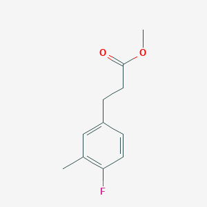 molecular formula C11H13FO2 B8625659 Methyl 3-(4-fluoro-3-methylphenyl)propanoate 