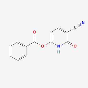 molecular formula C13H8N2O3 B8625678 5-Cyano-6-oxo-1,6-dihydropyridin-2-yl benzoate CAS No. 103941-70-4