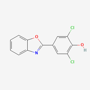 molecular formula C13H7Cl2NO2 B8625699 2-(3,5-Dichloro-4-hydroxyphenyl)benzoxazole 