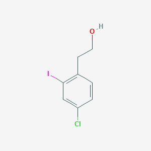 molecular formula C8H8ClIO B8625701 2-(4-Chloro-2-iodo-phenyl)-ethanol 