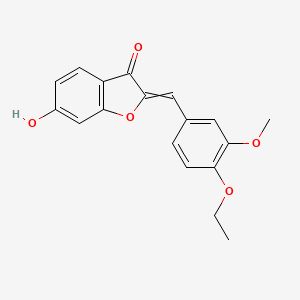 2-[(3-methoxy-4-ethoxyphenyl)methylene]-6-hydroxy-3(2H)-benzofuranone