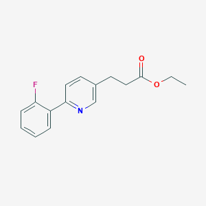 molecular formula C16H16FNO2 B8625724 Ethyl 3-[6-(2-fluorophenyl)pyridin-3-yl]propanoate CAS No. 918145-41-2