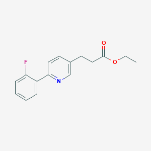 Ethyl 3-[6-(2-fluorophenyl)pyridin-3-yl]propanoate