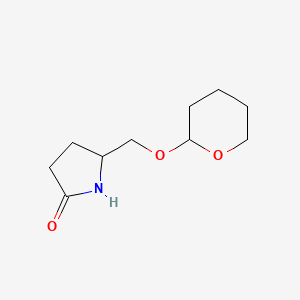 B8625735 5-{[(Oxan-2-yl)oxy]methyl}pyrrolidin-2-one CAS No. 62401-07-4