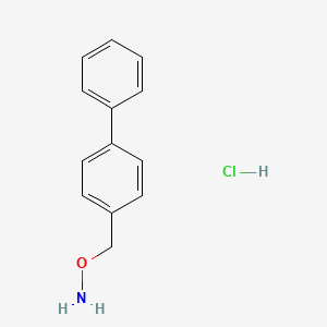 molecular formula C13H14ClNO B8625736 O-(4-Biphenylylmethyl)hydroxylamine Hydrochloride 