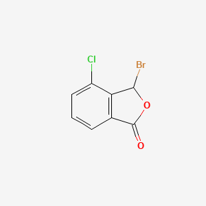 molecular formula C8H4BrClO2 B8625749 3-bromo-4-chloroisobenzofuran-1(3H)-one 