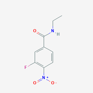 molecular formula C9H9FN2O3 B8625769 N-ethyl-3-fluoro-4-nitrobenzamide 