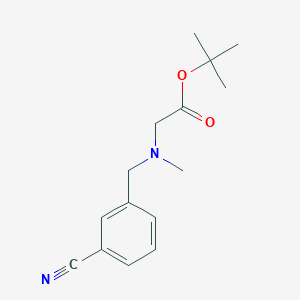 molecular formula C15H20N2O2 B8625815 Tert-butyl [(3-cyanobenzyl)(methyl)amino]acetate 