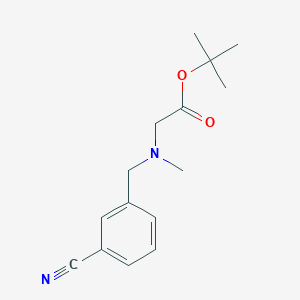 tert-butyl 2-[(3-cyanophenyl)methyl-methylamino]acetate