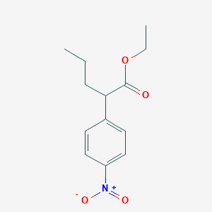 molecular formula C13H17NO4 B8625818 Ethyl 2-(4-nitrophenyl)pentanoate 