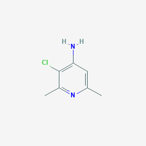 molecular formula C7H9ClN2 B8625833 4-Amino-3-chloro-2,6-dimethylpyridine 