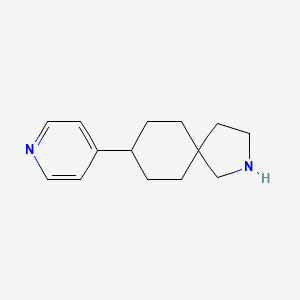 molecular formula C14H20N2 B8625855 8-(Pyridin-4-yl)-2-azaspiro[4.5]decane 