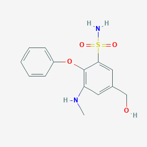 3-Methylamino-4-phenoxy-5-sulfamylbenzyl alcohol