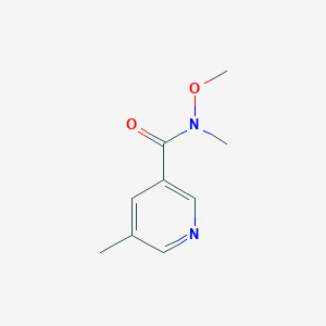 molecular formula C9H12N2O2 B8625866 N-Methoxy-5,N-dimethyl-nicotinamide 