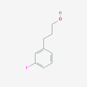 molecular formula C9H11IO B8625871 Benzenepropanol, 3-iodo- 