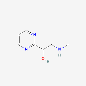 molecular formula C7H11N3O B8625874 Rac-2-(methylamino)-1-pyrimidin-2-ylethanol 