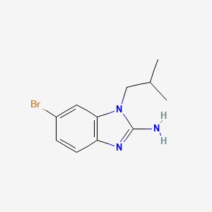 molecular formula C11H14BrN3 B8625892 1-Isobutyl-2-amino-6-bromobenzimidazole 
