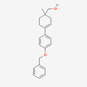 molecular formula C21H24O2 B8625899 [4-(4-Benzyloxy-phenyl)-1-methyl-cyclohex-3-enyl]-methanol CAS No. 821798-76-9