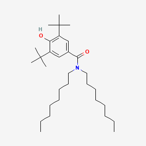 molecular formula C31H55NO2 B8625932 3,5-DI-Tert-butyl-4-hydroxy-N,N-dioctylbenzamide CAS No. 60632-20-4