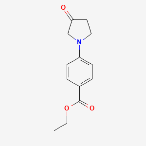 molecular formula C13H15NO3 B8625995 Ethyl 4-(3-oxopyrrolidin-1-yl)benzoate 