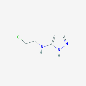 molecular formula C5H8ClN3 B8626007 N-(2-chloroethyl)-1H-pyrazol-3-amine 