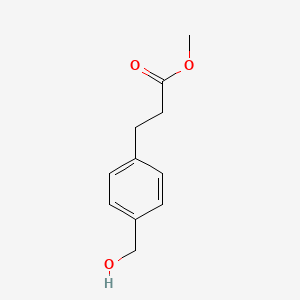 molecular formula C11H14O3 B8626248 methyl 3-(4-(hydroxymethyl)phenyl)propanoate 