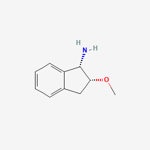 molecular formula C10H13NO B8626262 (1S,2R)-2-Methoxy-2,3-dihydro-1H-inden-1-amine 