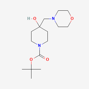 tert-Butyl 4-hydroxy-4-(morpholinomethyl)piperidine-1-carboxylate