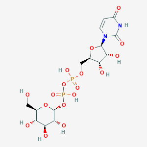 molecular formula C15H24N2O17P2 B086263 Uridine-5'-diphosphate-glucose CAS No. 133-89-1