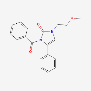 B8626301 1-(2-Methoxyethyl)-3-benzoyl-4-phenyl-4-imidazolin-2-one CAS No. 65329-75-1