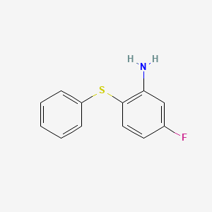 molecular formula C12H10FNS B8626328 5-Fluoro-2-phenylsulfanyl-phenylamine CAS No. 329217-09-6