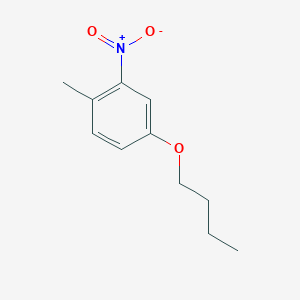 molecular formula C11H15NO3 B8626365 4-Butoxy-1-methyl-2-nitrobenzene 