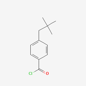 molecular formula C12H15ClO B8626367 4-(2,2-Dimethylpropyl)benzoyl chloride CAS No. 96224-27-0