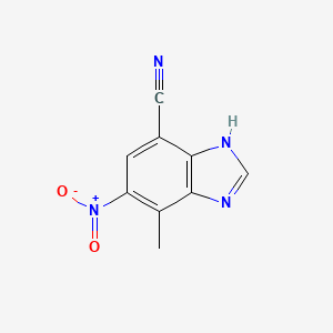 4-Methyl-5-nitro-1H-benzo[d]imidazole-7-carbonitrile