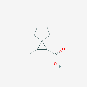 molecular formula C9H14O2 B8626385 2-Methylspiro[2.4]heptane-1-carboxylic acid 