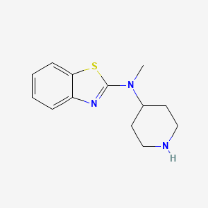 molecular formula C13H17N3S B8626427 n-Methyl-n-(piperidin-4-yl)benzo[d]thiazol-2-amine 