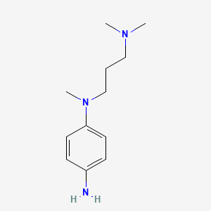 molecular formula C12H21N3 B8626431 N-(3-dimethylamino-propyl)-N-methyl-benzene-1,4-diamine 