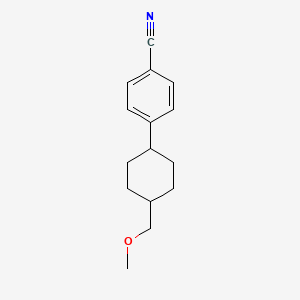 B8626442 4-[4-(Methoxymethyl)cyclohexyl]benzonitrile CAS No. 87073-93-6