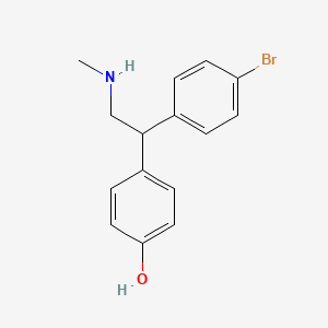 4-[1-(4-Bromophenyl)-2-(methylamino)ethyl]phenol